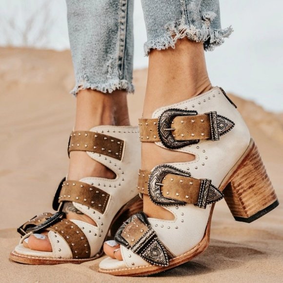 Freebird by Steven | Shoes | Freebird By Steven Violet Chunky Sandals Size 9  | Poshmark
